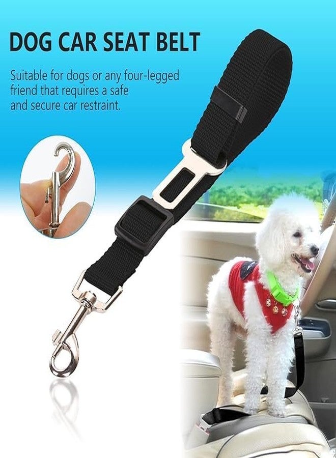 LEVGRY Car Dog Seat Belt - 2 Pack Safety Pet Seatbelt - Adjustable Car Seatbelt For Dogs - Dog Seat Belt For Vehicles - Safety Dog Car Seat Belt - Durable Nylon Dog Seatbelt With Stainless Hook & Clip - Image 2